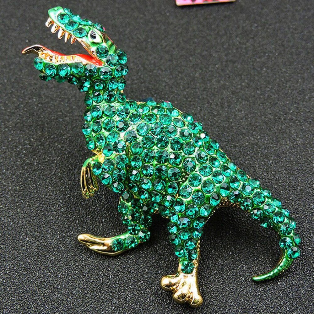 BIG Jurassic TYRANNOSAURUS REX Dinosaur Brooch - Picture 3 of 5